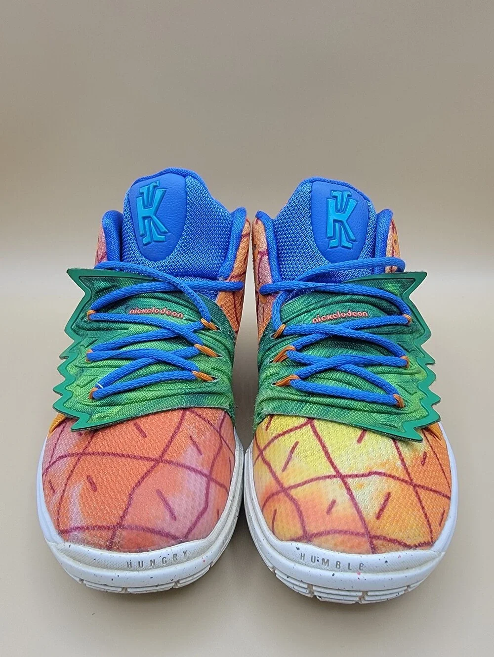 Spongebob Squarepants X Nike Kyrie 5 Pineapple Little Kids Shoes Size 12C Orange